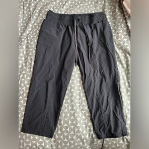 prAna Drawstring Capris in Black